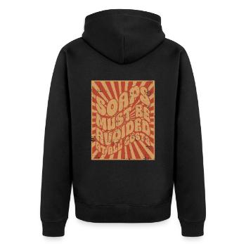 Les savons doivent être évités - costume hippie - Veste à capuche bio Premium Unisexe - noir - Dos - Nico (187cm)