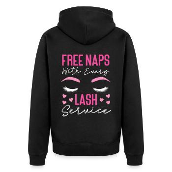 Esthéticienne Esthéticienne Soins de la Peau - Veste à capuche bio Premium Unisexe - noir - Dos - Nico (187cm)