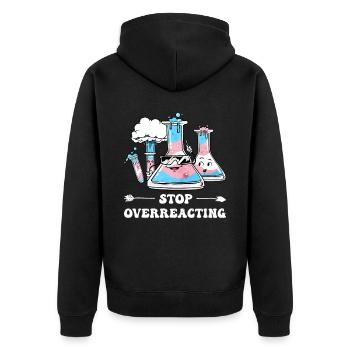 Enseignante en sciences transgenres - Veste à capuche bio Premium Unisexe - noir - Dos - Nico (187cm)