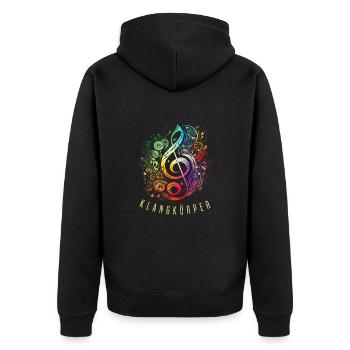 Orchestre Chœur Orchestre Musique Treble Clef - Veste à capuche bio Premium Unisexe - noir - Dos - Nico (187cm)