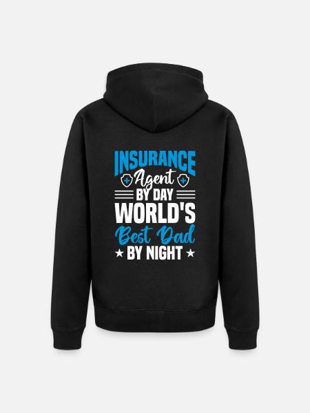 Insurance Merchant Insurance Agent - Unisex Premium Organic Zip Hoodie - black