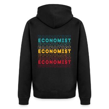 Économiste Professeur d’économie Profession Économie - Veste à capuche bio Premium Unisexe - noir - Dos - Nico (187cm)