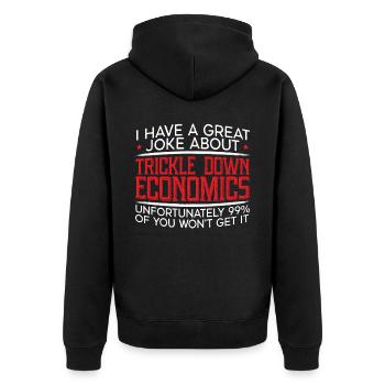 Économiste Professeur d’économie Profession Économie - Veste à capuche bio Premium Unisexe - noir - Dos - Nico (187cm)