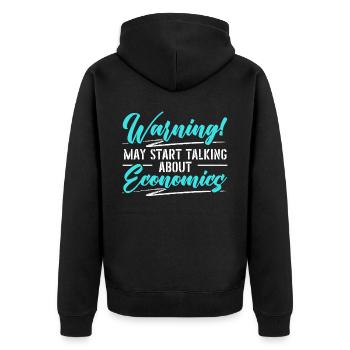 Économiste Professeur d’économie Profession Économie - Veste à capuche bio Premium Unisexe - noir - Dos - Nico (187cm)