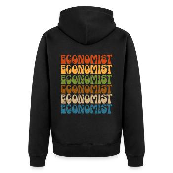 Économiste Professeur d’économie Profession Économie - Veste à capuche bio Premium Unisexe - noir - Dos - Nico (187cm)