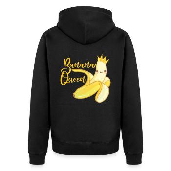 Banane Femmes Fruit - Veste à capuche bio Premium Unisexe - noir - Dos - Nico (187cm)