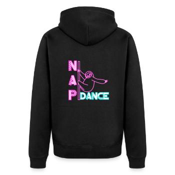 Paresseux Dire Humour Drôle Sarcasme Paresseux Paresseux - Veste à capuche bio Premium Unisexe - noir - Dos - Nico (187cm)