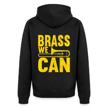 Posaune Trombone - Veste à capuche bio Premium Unisexe - noir - Dos - Nico (187cm)