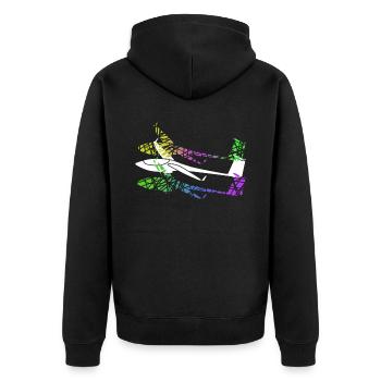 Planeur Planeur Planeur Planeur - Veste à capuche bio Premium Unisexe - noir - Dos - Nico (187cm)