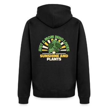 Hobby Jardinier Jardin Mère Horticulture Maman - Veste à capuche bio Premium Unisexe - noir - Dos - Nico (187cm)