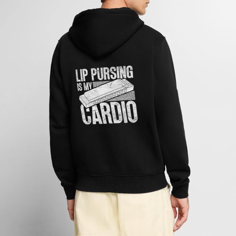 Harmonica harmonica player Unisex Premium Organic Zip Hoodie