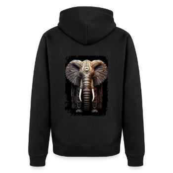 Mammut - Unisex Premium Bio Zip Hoodie - Schwarz - Hinten - Nico (187cm)