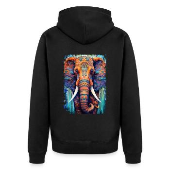 Mammut - Unisex Premium Bio Zip Hoodie - Schwarz - Hinten - Nico (187cm)