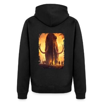 Mammut - Unisex Premium Bio Zip Hoodie - Schwarz - Hinten - Nico (187cm)