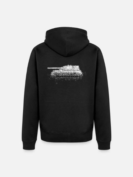 Panzer Panzerfahrer - Unisex Premium Bio Zip Hoodie - Schwarz