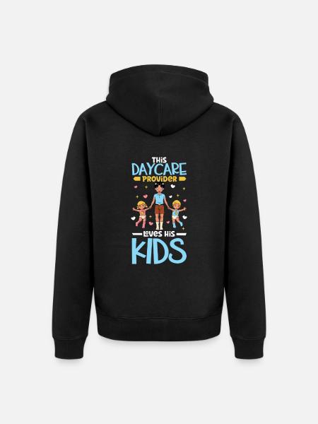 Children in day care - Childminder - Unisex Premium Organic Zip Hoodie - black