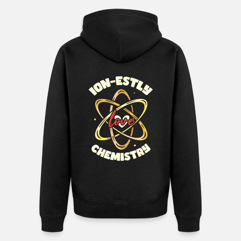 Ion-estly Love Chimie - Veste à capuche bio Premium Unisexe - noir