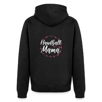 Handball Handball Joueur Handball Joueur de handball Cadeau sportif - Veste à capuche bio Premium Unisexe - noir - Dos - Nico (187cm)