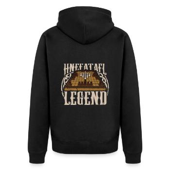 Légende Hnefatafl - Veste à capuche bio Premium Unisexe - noir - Dos - Nico (187cm)