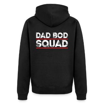 Escouade Papa Bod - Veste à capuche bio Premium Unisexe - noir - Dos - Nico (187cm)