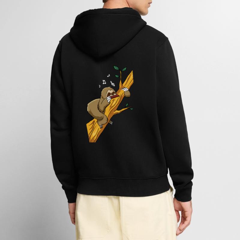 Harmonica Harmonica Player Harmonica-F Unisex Premium Organic Zip Hoodie