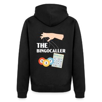Bingo Player Bingo Caller Bing Lover Casino - Unisex Premium Organic Zip Hoodie - black - Back - Nico (187cm)