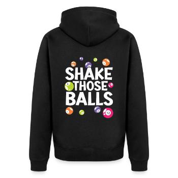 Bingo Player Bingo Caller Bing Lover Casino - Unisex Premium Organic Zip Hoodie - black - Back - Nico (187cm)