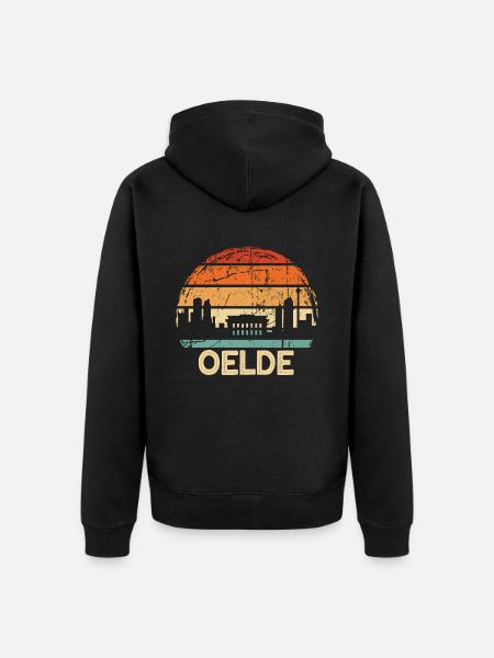 Oelde - Unisex Premium Bio Zip Hoodie - Schwarz