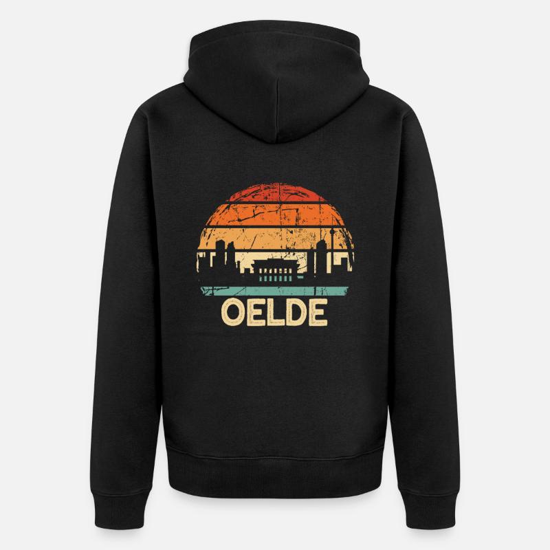 Oelde - Veste à capuche bio Premium Unisexe - noir