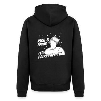 Livre Rat de bibliothèque Rat de bibliothèque Fée du livre cool - Veste à capuche bio Premium Unisexe - noir - Dos - Nico (187cm)