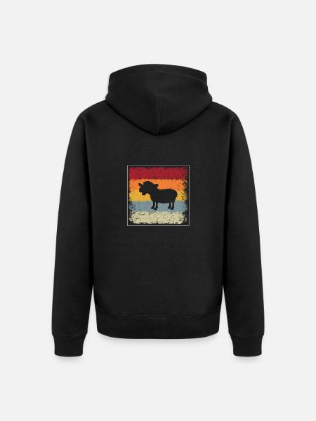 Schaaf Retro - Unisex Premium Organic Zip Hoodie - black
