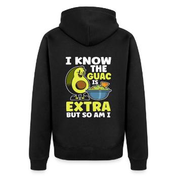 Cinco De Mayo Mexikanische Party Cinco De Mayo - Unisex Premium Bio Zip Hoodie - Schwarz - Hinten - Nico (187cm)
