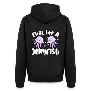 Méduses Méduses Ocean Sea Life Motif - Veste à capuche bio Premium Unisexe - noir - Dos - Nico (187cm)