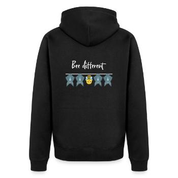 Chauve-souris Conte de fées Abeilles Abeilles différentes Abeilles - Veste à capuche bio Premium Unisexe - noir - Dos - Nico (187cm)