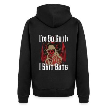 Satan Belzébuth Diable Gothique Pentagramme Mystique - Veste à capuche bio Premium Unisexe - noir - Dos - Nico (187cm)