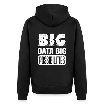 Internet Des Objets IOT Programmeur Admin IT - Veste à capuche bio Premium Unisexe - noir - Dos - Nico (187cm)