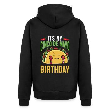 Cinco De Mayo Parti mexicain Cinco De Mayo - Veste à capuche bio Premium Unisexe - noir - Dos - Nico (187cm)