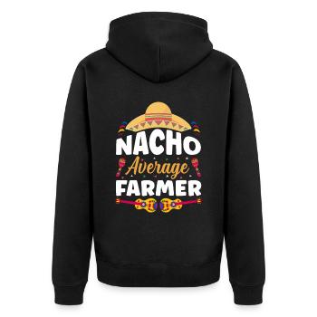 Cinco De Mayo Mexikanische Party Cinco De Mayo - Unisex Premium Bio Zip Hoodie - Schwarz - Hinten - Nico (187cm)
