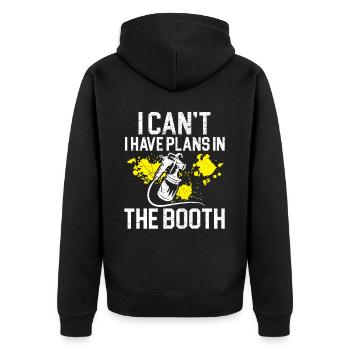 It's not a barrel, it's a flow indicator body - Unisex Premium Organic Zip Hoodie - black - Back - Nico (187cm)