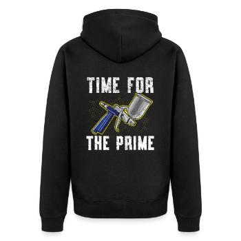 Time for Prime Car Painting Car Painter - Unisex Premium Organic Zip Hoodie - black - Back - Nico (187cm)
