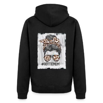 Maman Rottie - Veste à capuche bio Premium Unisexe - noir - Dos - Nico (187cm)