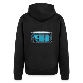 Fan train marching band - Unisex Premium Organic Zip Hoodie - black - Back - Nico (187cm)