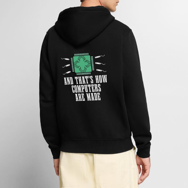Developer, Coder, Programmer, Microchip Unisex Premium Organic Zip Hoodie