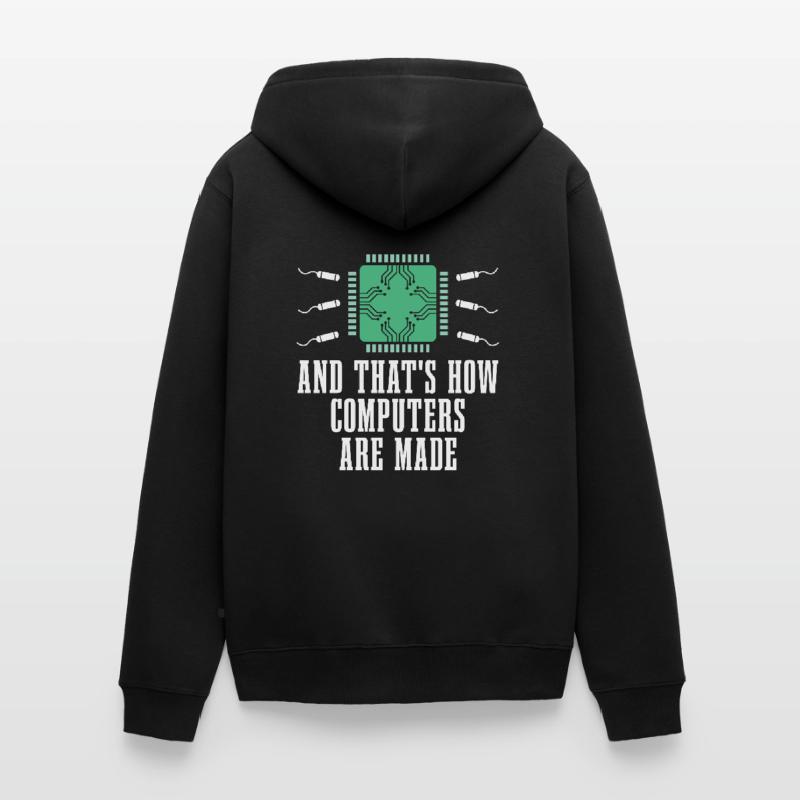Developer, Coder, Programmer, Microchip Unisex Premium Organic Zip Hoodie