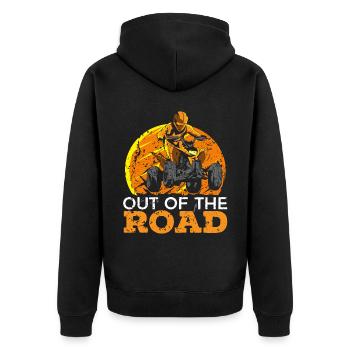 ATV Lover Quad Bike ATV Outdoor Mudding Offroading - Veste à capuche bio Premium Unisexe - noir - Dos - Nico (187cm)