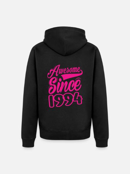 Awesome Since 1994 - Unisex Premium Organic Zip Hoodie - black