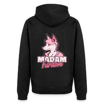 Furry Fandom Fursuits Lady - Veste à capuche bio Premium Unisexe - noir - Dos - Nico (187cm)