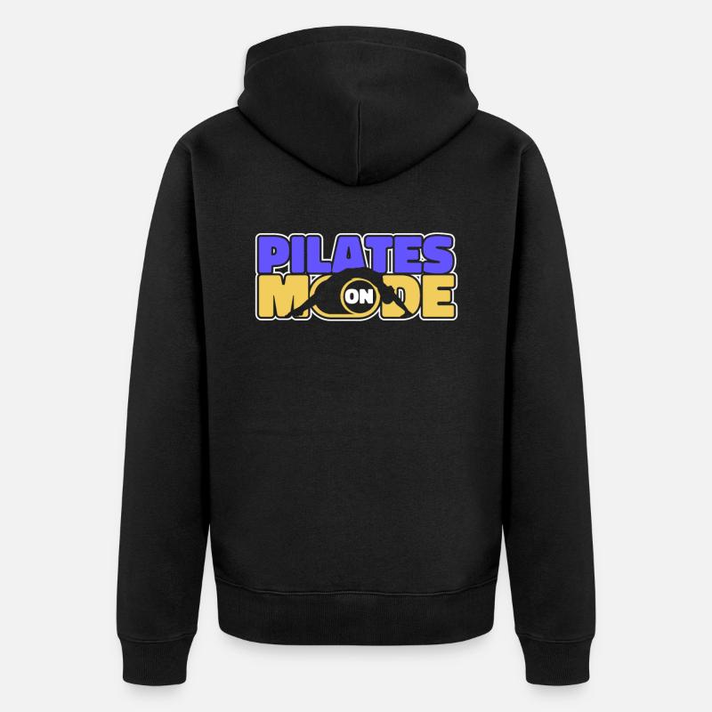 Pilates - Unisex Premium Bio Zip Hoodie - Schwarz