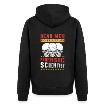 Sciences médico-légales Les morts racontent des histoires Médecine légale - Veste à capuche bio Premium Unisexe - noir - Dos - Nico (187cm)