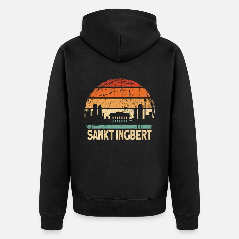 Sankt Ingbert - Veste à capuche bio Premium Unisexe - noir